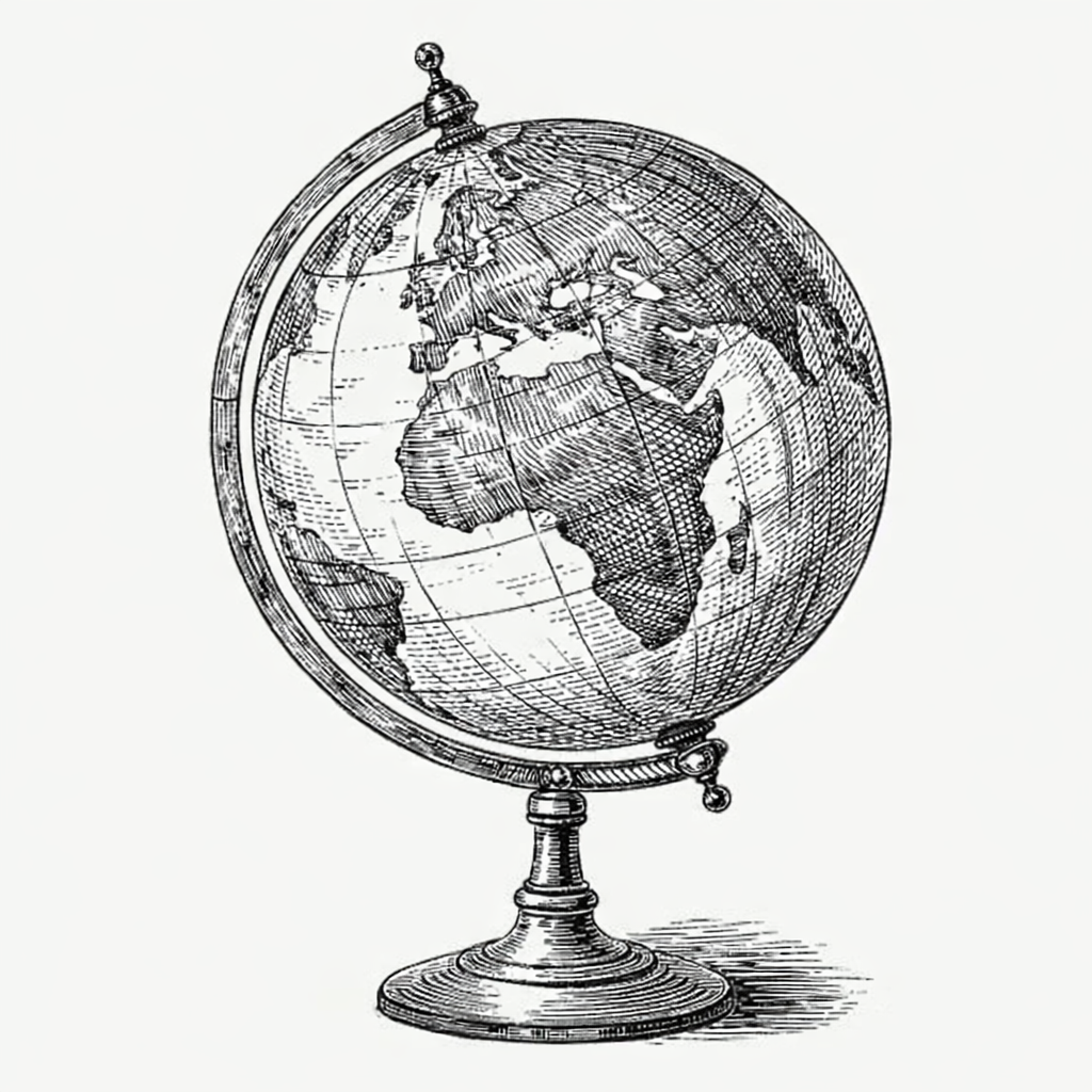 vintage globe